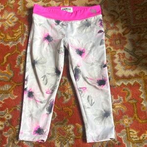 OshKosh B'gosh Kids' Floral Leggings - Pink and Gray